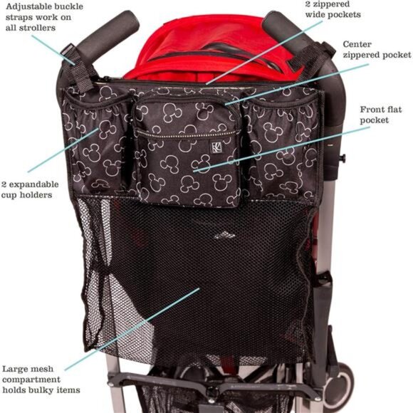 Childress Cups 'N Cargo Stroller Caddy Organizer with Cup Holder - Stroller - Picture 2 of 7